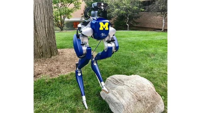 Cassie bipedal robot used for legged state estimation.